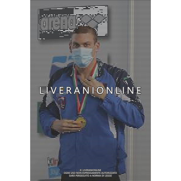 Riccione 02/04/2021 - CAMPIONATO ITALIANO UNIPOLSAI ASSOLUTO DI NUOTO PRIMAVERILE- nella foto: simone sabbioni ©Claudio Zamagni/Agenzia Aldo Liverani