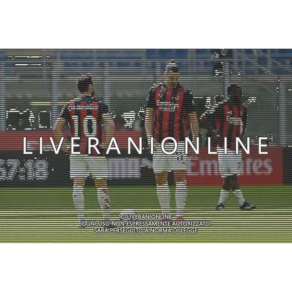 delusione Milan dopo il gol subito - zlatan ibrahimovic e hakan calhanoglu Milan vs Sampdoria Campionato Serie A TIM - 29a giornata Milano 03-04-2021 Stadio Giuseppe Meazza - San Siro foto Roberto Garavaglia/ag. Aldo Liverani sas / AGENZIA ALDO LIVERANI SAS