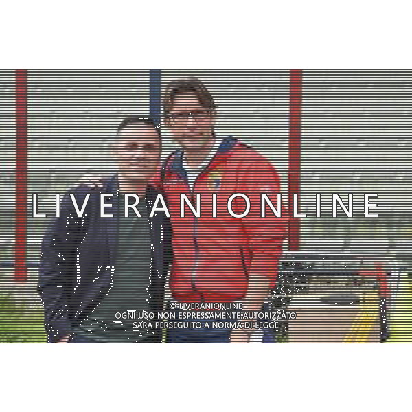 Santangeloi/LMedia - Casertana vs Palermo - Campionato di Calcio Serie C - Lega Pro 2020/2021 03 aprile 2021 - Stadio Alberto Pinto, Caserta, Italia Nella foto: Aniello Martone Direttore Generale Casertana Calcio e Mister Federico Guidi (Casertana) @Santangeloi/LMedia AG ALDO LIVERANI SAS