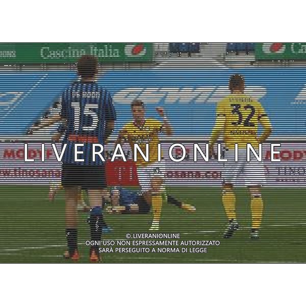 Atalanta-Udinese Campionato di Calcio serie A TIM 2020/2021 29a giornata Bergamo, 3 aprile 2021 Nella foto: Jens Stryger Larsen esulta dopo il gol del 3-2 Ph. Soli - Ag. Aldo Liverani/ AGENZIA ALDO LIVERANI SAS