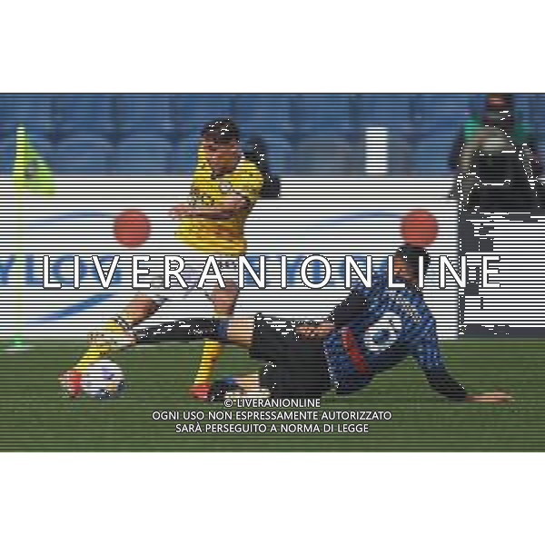 Atalanta-Udinese Campionato di Calcio serie A TIM 2020/2021 29a giornata Bergamo, 3 aprile 2021 Nella foto: José Luis Palomino e Jens Stryger Larsen Ph. Soli - Ag. Aldo Liverani/ AGENZIA ALDO LIVERANI SAS
