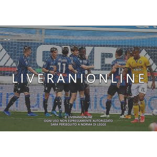 Atalanta-Udinese Campionato di Calcio serie A TIM 2020/2021 29a giornata Bergamo, 3 aprile 2021 Nella foto: Duvan Zapata esulta dopo il gol del 3-1 Ph. Soli - Ag. Aldo Liverani/ AGENZIA ALDO LIVERANI SAS