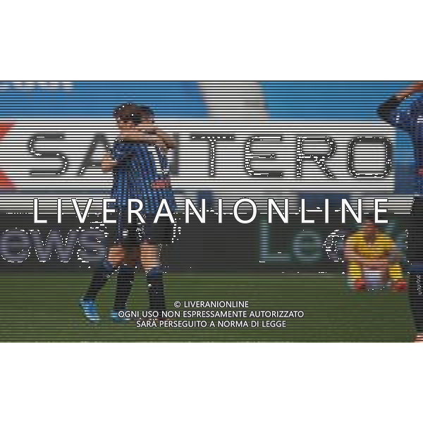 Atalanta-Udinese Campionato di Calcio serie A TIM 2020/2021 29a giornata Bergamo, 3 aprile 2021 Nella foto: l\'esultanza dell\'Atalanta a fine gara Ph. Soli - Ag. Aldo Liverani/ AGENZIA ALDO LIVERANI SAS