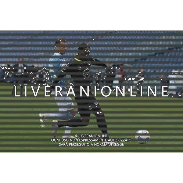 Lazio vs Spezia Campionato Serie A TIM - 29 giornata Stadio Olimpico - Roma 03-04-2021 nella foto Radu contrasta Gyasi foto federico gaetano-ag aldo liverani sas