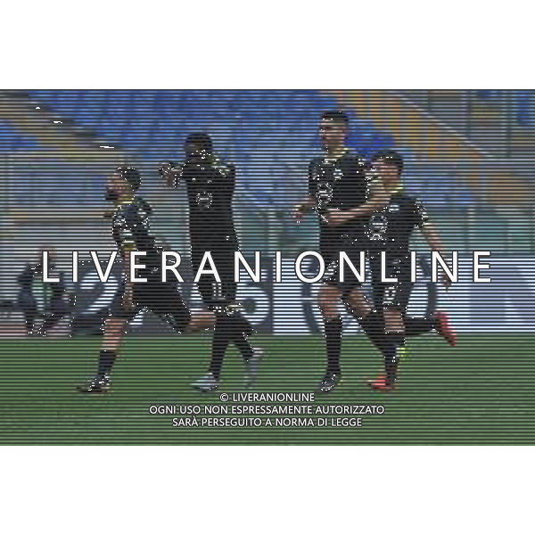 Lazio vs Spezia Campionato Serie A TIM - 29 giornata Stadio Olimpico - Roma 03-04-2021 nella foto Esultanza Daniele Verde foto federico gaetano-ag aldo liverani sas