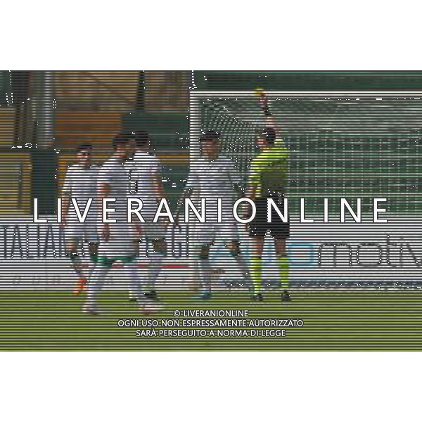 Marchettiu/LMedia - Ternana vs Avellino - Campionato di Calcio Serie C - Lega Pro 2020/2021 03 aprile 2021 - Stadio Liberati, Terni, Italia Nella foto: ammonizione Illanes Minucci Julian (Avellino) @Marchettiu/LMedia AG ALDO LIVERANI SAS