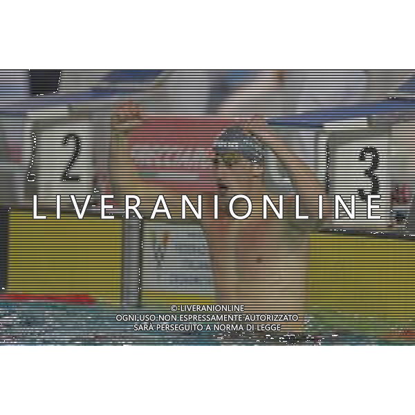 Riccione 03/04/2021 - CAMPIONATO ITALIANO UNIPOLSAI ASSOLUTO DI NUOTO PRIMAVERILE- nella foto: esultanza razzetti alberto ©Claudio Zamagni/Agenzia Aldo Liverani