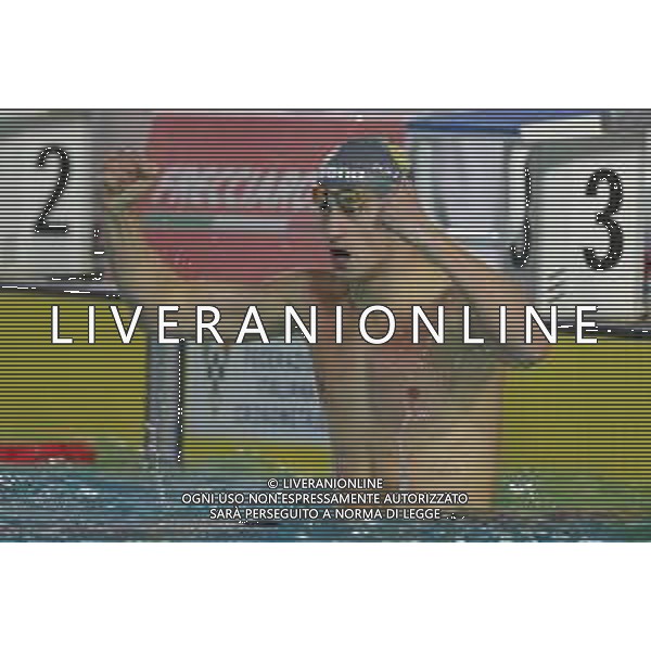 Riccione 03/04/2021 - CAMPIONATO ITALIANO UNIPOLSAI ASSOLUTO DI NUOTO PRIMAVERILE- nella foto: esultanza razzetti alberto ©Claudio Zamagni/Agenzia Aldo Liverani