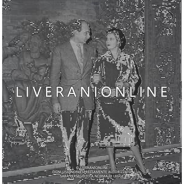 RETROSPETTIVA MARIA PIA DI SAVOLIA -REALI- NELLA FOTO MARIA PIA DI SAVOIA A PRATOLINO NELL\'ANNO 1950 CON ALESSANDRO Karađorđević AG ALDO LIVERANI SAS