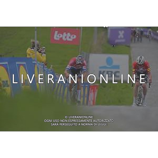 04-04-2021 Tour Des Flandres; 2021, Deceuninck - Quick Step; 2021, Alpecin - Fenix; Asgreen, Kasper; Van Der Poel, Mathieu; Paterberg; ©SIROTTI / AGENZIA ALDO LIVERANI SAS