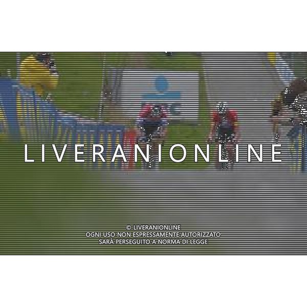 04-04-2021 Tour Des Flandres; 2021, Deceuninck - Quick Step; 2021, Alpecin - Fenix; Asgreen, Kasper; Van Der Poel, Mathieu; Paterberg; ©SIROTTI / AGENZIA ALDO LIVERANI SAS