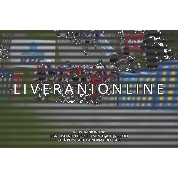 04-04-2021 Tour Des Flandres; 2021, Alpecin - Fenix; 2021, Deceuninck - Quick Step; Van Der Poel, Mathieu; Asgreen, Kasper; Paterberg; FOTO STEFANO SIROTTI-AG ALDO LIVERANI SAS