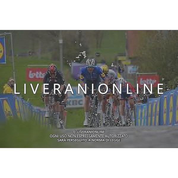 04-04-2021 Tour Des Flandres; 2021, Ineos Grenadiers; 2021, Deceuninck - Quick Step; Van Baarle, Dylan; Senechal, Florian; Paterberg; FOTO STEFANO SIROTTI-AG ALDO LIVERANI SAS