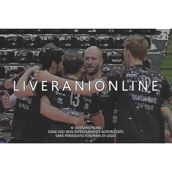 Tommasinio/LMedia - Playoff 5o posto - NBV Verona VS Consar Ravenna - Campionato di Volley Superlega Serie A 2020/2021 04 aprile 2021 - AGSM Forum, Verona, Italia Nella foto: Esultanza NBV Verona @Tommasinio/LMedia AG ALDO LIVERANI SAS