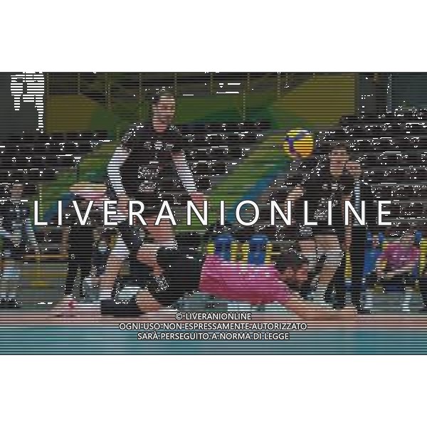 Tommasinio/LMedia - Playoff 5o posto - NBV Verona VS Consar Ravenna - Campionato di Volley Superlega Serie A 2020/2021 04 aprile 2021 - AGSM Forum, Verona, Italia Nella foto: Ricezione di Federico Bonami - NBV Verona @Tommasinio/LMedia AG ALDO LIVERANI SAS