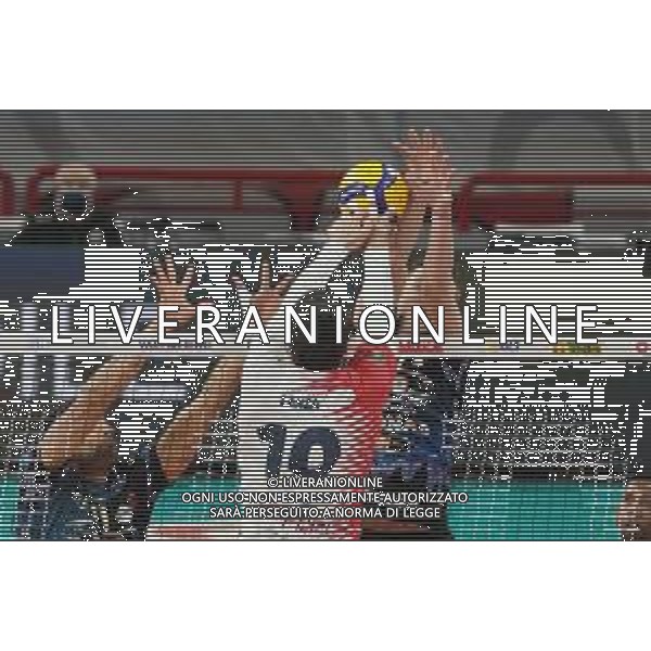 Cerquiglinio/LMedia - Playoff - Semifinali - Sir Safety Conad Perugia vs Vero Volley Monza - Campionato di Volley Superlega Serie A 2020/2021 04 aprile 2021 - Pala Barton, Perugia, Italia Nella foto: lanza filippo (n.10 vero volley monza) schiaccia @Cerquiglinio/LMedia AG ALDO LIVERANI SAS