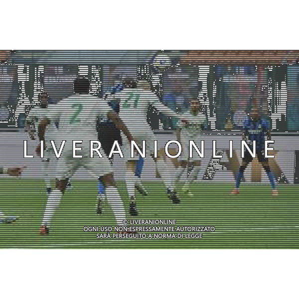 Romelu Lukaku (Inter) segna il gol dell\'1 a 0 Inter vs Sassuolo Campionato Serie A TIM - recupero 28a giornata Milano 07-04-2021 Stadio Giuseppe Meazza - San Siro foto Roberto Garavaglia/ag. Aldo Liverani sas / AGENZIA ALDO LIVERANI SAS