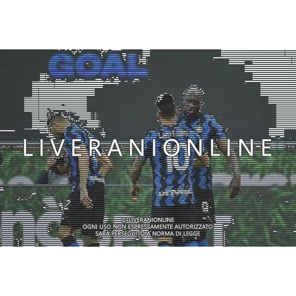 esultanza Inter dopo il gol dell\'1 a 0 Romelu Lukaku (Inter) Inter vs Sassuolo Campionato Serie A TIM - recupero 28a giornata Milano 07-04-2021 Stadio Giuseppe Meazza - San Siro foto Roberto Garavaglia/ag. Aldo Liverani sas / AGENZIA ALDO LIVERANI SAS