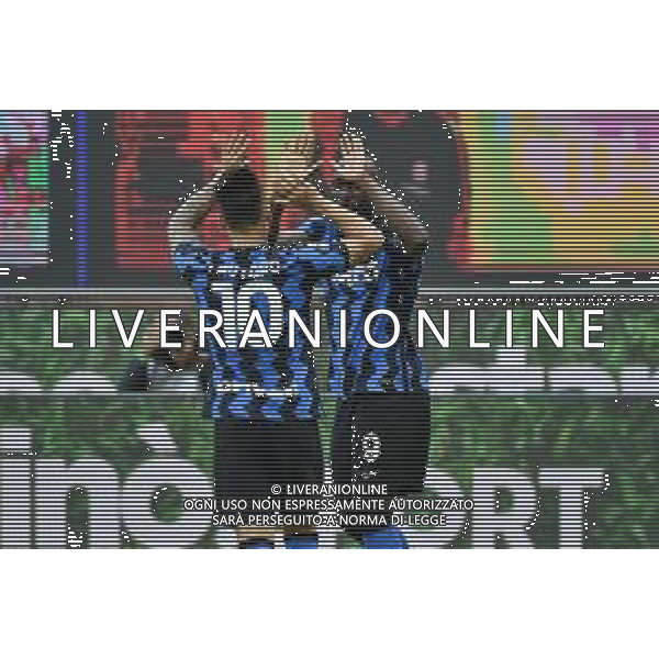 esultanza Inter dopo il gol dell\'1 a 0 Romelu Lukaku (Inter) Inter vs Sassuolo Campionato Serie A TIM - recupero 28a giornata Milano 07-04-2021 Stadio Giuseppe Meazza - San Siro foto Roberto Garavaglia/ag. Aldo Liverani sas / AGENZIA ALDO LIVERANI SAS