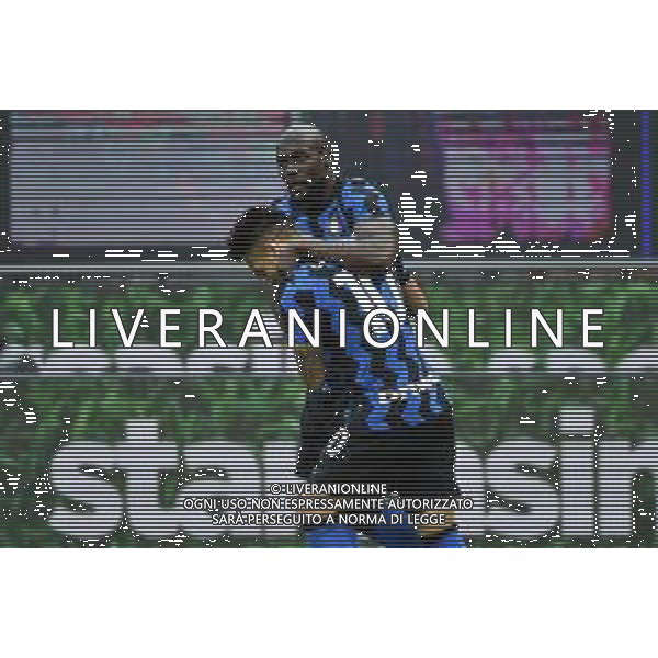 esultanza Inter dopo il gol dell\'1 a 0 Romelu Lukaku (Inter) Inter vs Sassuolo Campionato Serie A TIM - recupero 28a giornata Milano 07-04-2021 Stadio Giuseppe Meazza - San Siro foto Roberto Garavaglia/ag. Aldo Liverani sas / AGENZIA ALDO LIVERANI SAS