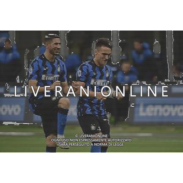 esultanza Inter dopo il gol del 2 a 0 Lautaro Martinez Inter vs Sassuolo Campionato Serie A TIM - recupero 28a giornata Milano 07-04-2021 Stadio Giuseppe Meazza - San Siro foto Roberto Garavaglia/ag. Aldo Liverani sas / AGENZIA ALDO LIVERANI SAS