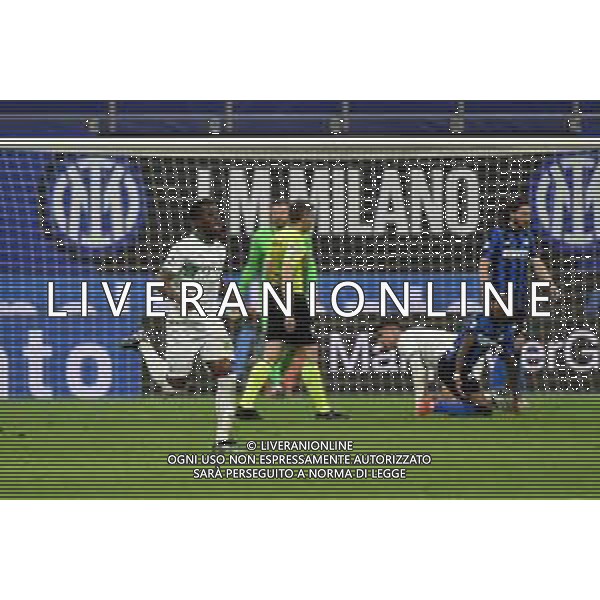 Hamed Junior Traore (Sassuolo) esulta dopo il gol dell\'1 a 2 Inter vs Sassuolo Campionato Serie A TIM - recupero 28a giornata Milano 07-04-2021 Stadio Giuseppe Meazza - San Siro foto Roberto Garavaglia/ag. Aldo Liverani sas / AGENZIA ALDO LIVERANI SAS
