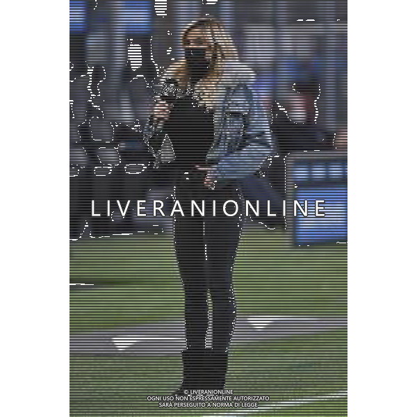 Diletta Leotta giornalista di DAZN Inter vs Sassuolo Campionato Serie A TIM - recupero 28a giornata Milano 07-04-2021 Stadio Giuseppe Meazza - San Siro foto Roberto Garavaglia/ag. Aldo Liverani sas / AGENZIA ALDO LIVERANI SAS