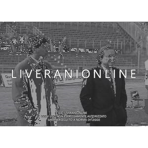 14-03-1993 BRESCIA CAMPIONATO DI CALCIO SERIE A BRESCIA JUVENTUS 2-0 NELLA FOTO MIRCEA LUCESCU E GINO CORIONI AG ALDO LIVERANI SAS