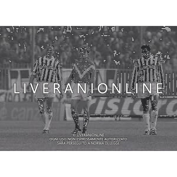 14-03-1993 BRESCIA CAMPIONATO DI CALCIO SERIE A BRESCIA JUVENTUS 2-0 NELLA FOTO JURGEN KOHLER-FLORIN RADUCIOIU-JULIO CESAR AG ALDO LIVERANI SAS