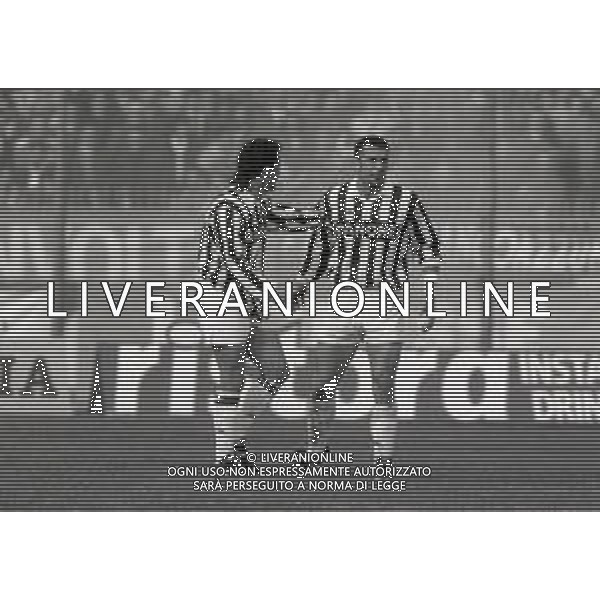 14-03-1993 BRESCIA CAMPIONATO DI CALCIO SERIE A BRESCIA JUVENTUS 2-0 NELLA FOTO ROBERTO BAGGIO E GIANLUCA VIALLI AG ALDO LIVERANI SAS