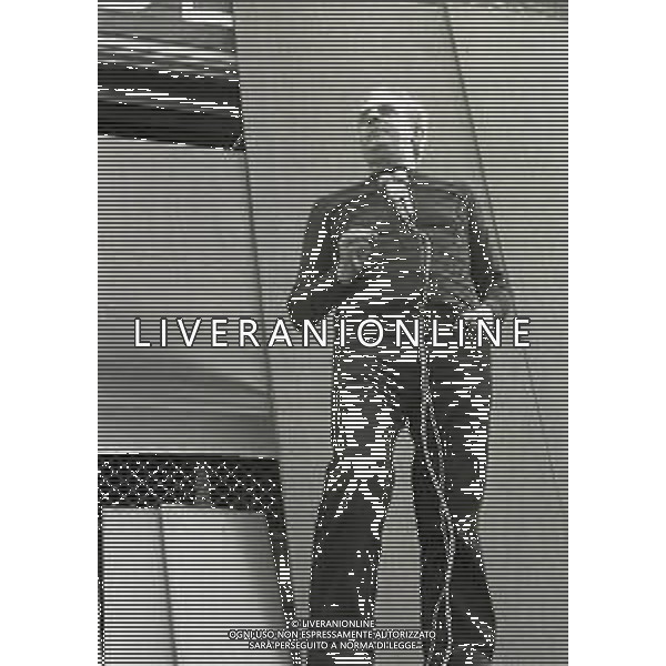 RETROSPETTIVA DARIO FO ATTORE NELLA FOTO DARIO FO ALLA PALAZZINA LIBERTY A MILANO NELL\'ANNO 1975 AG ALDO LIVERANI SAS