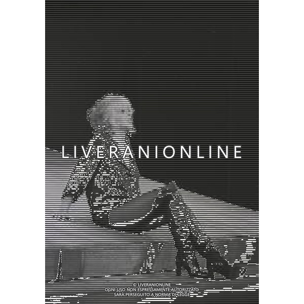 RETROSPETTIVA FRANCA RAME ATTRICE NELLA FOTO FRANCA RAME AL TEATRO ODEON A MILANO NELL\'ANNO 1981 AG ALDO LIVERANI SAS 