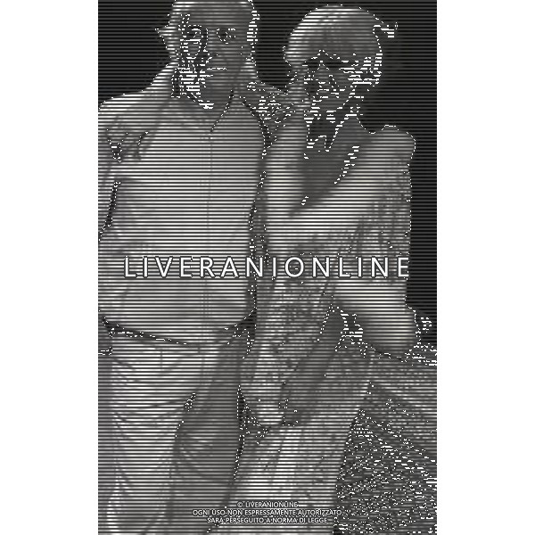 RETROSPETTIVA FRANCA RAME ATTRICE NELLA FOTO DARIO FO CON FRANCA RAME AL TEATRO ODEON A MILANO NELL\'ANNO 1981 AG ALDO LIVERANI SAS 