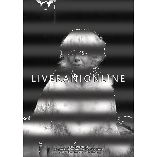 RETROSPETTIVA FRANCA RAME ATTRICE NELLA FOTO FRANCA RAME AL TEATRO ODEON A MILANO NELL\'ANNO 1981 AG ALDO LIVERANI SAS 