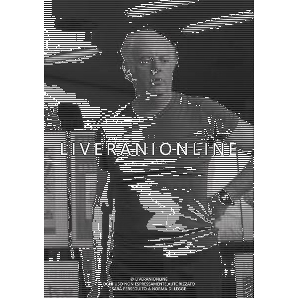 RETROSPETTIVA DARIO FO ATTORE NELLA FOTO DARIO FO A RICCIONE AL TEATRO DELL\'OCCHIO NELL\'ANNO 1984 AG ALDO LIVERANI SAS