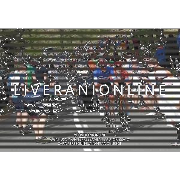08-04-2021 Itzulia Basque Country; Tappa 04 Vitoria - Hondarribia; 2021, Bahrain - Victorious; 2021, Uae - Emirates; Landa Meana, Mikel; Mcnulty, Brandon; Erlairz; ©SIROTTI / AGENZIA ALDO LIVERANI SAS
