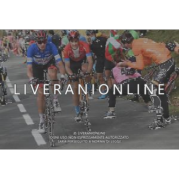 08-04-2021 Itzulia Basque Country; Tappa 04 Vitoria - Hondarribia; 2021, Bahrain - Victorious; 2021, Uae - Emirates; Landa Meana, Mikel; Mcnulty, Brandon; Erlairz; ©SIROTTI / AGENZIA ALDO LIVERANI SAS