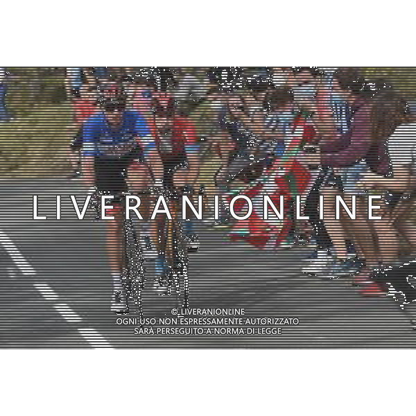 08-04-2021 Itzulia Basque Country; Tappa 04 Vitoria - Hondarribia; 2021, Bahrain - Victorious; 2021, Uae - Emirates; Landa Meana, Mikel; Mcnulty, Brandon; Erlairz; ©SIROTTI / AGENZIA ALDO LIVERANI SAS