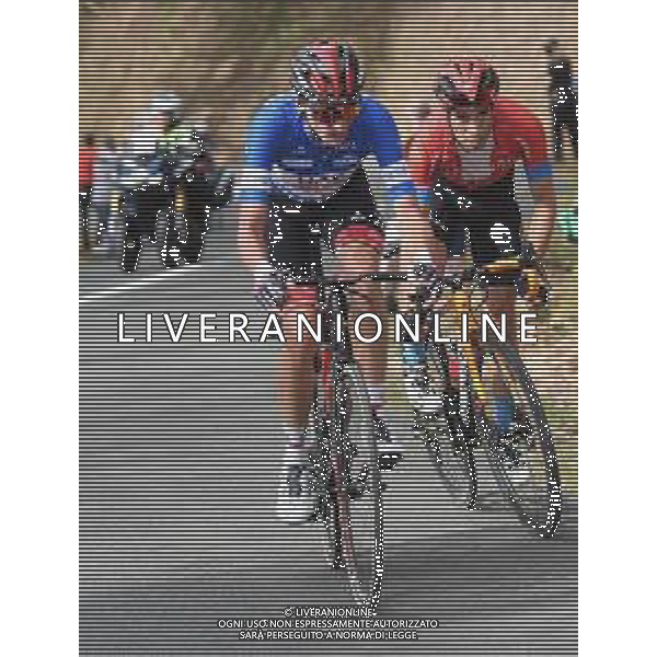 08-04-2021 Itzulia Basque Country; Tappa 04 Vitoria - Hondarribia; 2021, Bahrain - Victorious; 2021, Uae - Emirates; Landa Meana, Mikel; Mcnulty, Brandon; Erlairz; ©SIROTTI / AGENZIA ALDO LIVERANI SAS