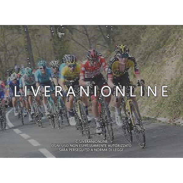 08-04-2021 Itzulia Basque Country; Tappa 04 Vitoria - Hondarribia; 2021, Jumbo - Visma; 2021, Uae - Emirates; Vingegaard, Jonas; Pogacar, Tadej; Roglic, Primoz; Erlairz; ©SIROTTI / AGENZIA ALDO LIVERANI SAS