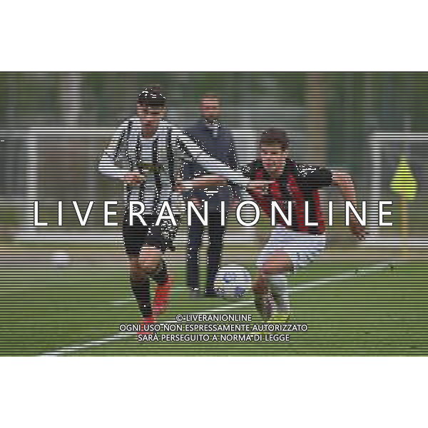 ¬© TVRG Matias Soule Malvano (Juventus) e Milos Kerkez (Milan) Milan vs Juventus Campionato Primavera 1 TIM - 18a giornata Milano 10-04-2021 centro sportivo Peppino Vismara foto Roberto Garavaglia/ag. Aldo Liverani sas/ AGENZIA ALDO LIVERANI SAS