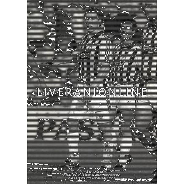 13-10-1991 BRESCIA CAMPIONATO DI CALCIO SERIE B BRESCIA -UDINESE 1-1 NELLA FOTO NESTOR SENSINI E EMIDIO ODDI AG ALDO LIVERANI SAS