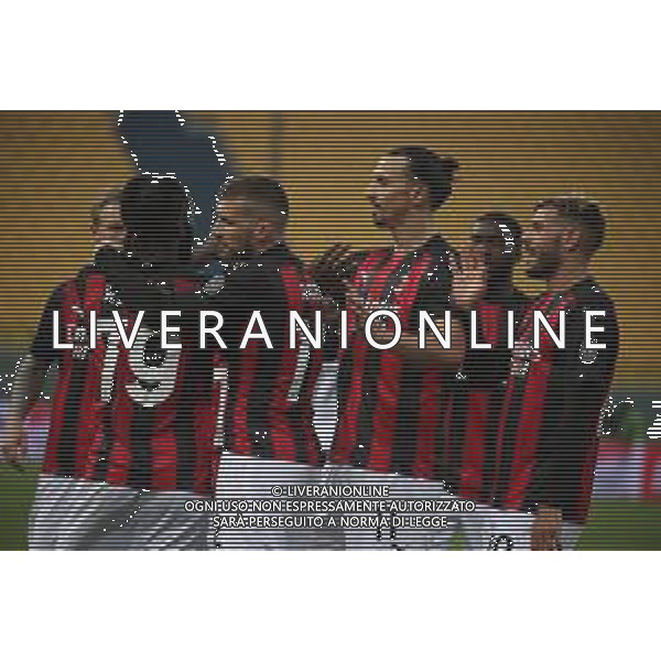 PARMA - MILAN CAMPIONATO CALCIO SERIE A TIM 10.04.2021 NELLA FOTO ESULTANZA DOPO IL GOL ANTE REBIC E FRANCK KESSIE\' ©SANTANDREA / AGENZIA ALDO LIVERANI SAS