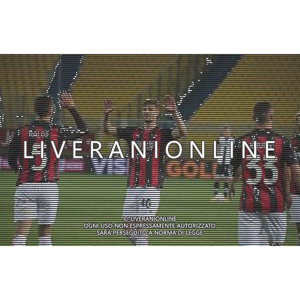 PARMA - MILAN CAMPIONATO CALCIO SERIE A TIM 10.04.2021 NELLA FOTO ESULTANZA MILAN A FINE GARA ©SANTANDREA / AGENZIA ALDO LIVERANI SAS