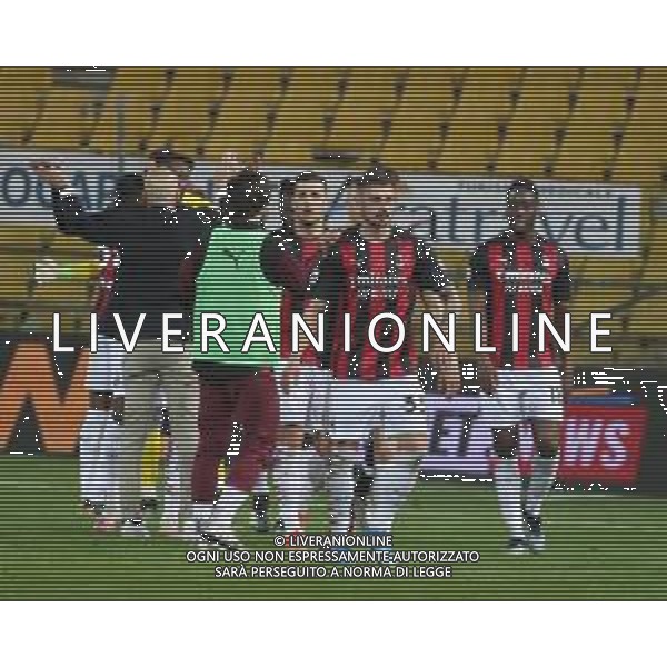 PARMA - MILAN CAMPIONATO CALCIO SERIE A TIM 10.04.2021 NELLA FOTO ESULTANZA MILAN A FINE GARA ©SANTANDREA / AGENZIA ALDO LIVERANI SAS