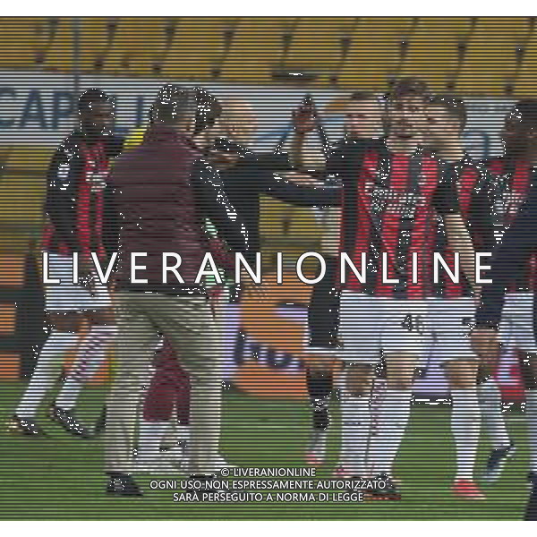 PARMA - MILAN CAMPIONATO CALCIO SERIE A TIM 10.04.2021 NELLA FOTO ESULTANZA MILAN A FINE GARA ©SANTANDREA / AGENZIA ALDO LIVERANI SAS