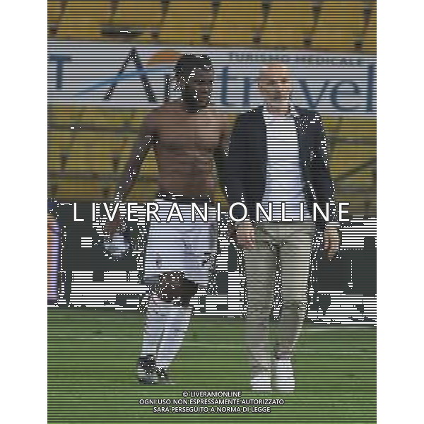 PARMA - MILAN CAMPIONATO CALCIO SERIE A TIM 10.04.2021 NELLA FOTO ESULTANZA MILAN A FINE GARA - FRANCK KESSIE\' E L\'ALLENATORE STEFANO PIOLI ©SANTANDREA / AGENZIA ALDO LIVERANI SAS