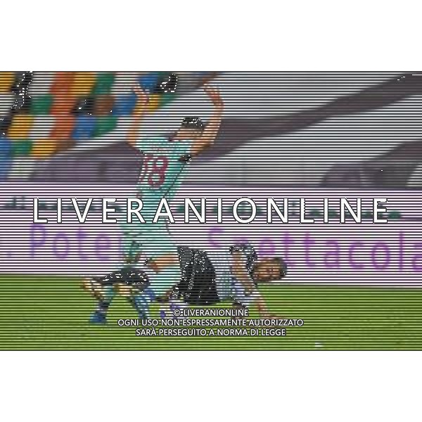 Griffonit/LMedia - Udinese Calcio vs Torino FC - Italian football Serie A match 2020/2021 10 April 2021 - Dacia Arena Friuli stadium, udine, Italy Photo showing: Foul of Rolando Mandragora (Torino) on Roberto Pereyra (Udinese) @Griffonit/LMedia/ AGENZIA ALDO LIVERANI SAS