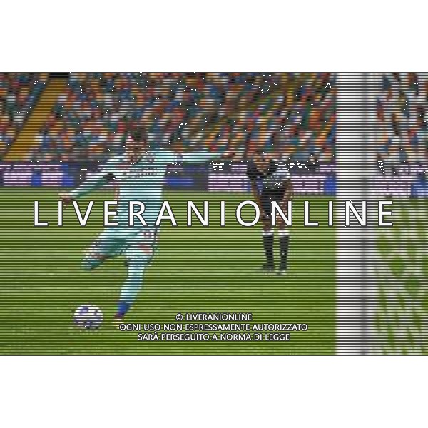 Griffonit/LMedia - Udinese Calcio vs Torino FC - Italian football Serie A match 2020/2021 10 April 2021 - Dacia Arena Friuli stadium, udine, Italy Photo showing: Gerard Deulofeu (Udinese) scores penalty 0-1 @Griffonit/LMedia/ AGENZIA ALDO LIVERANI SAS