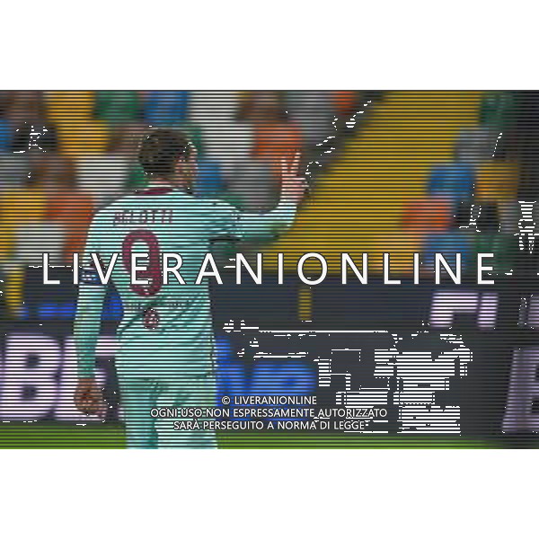 Griffonit/LMedia - Udinese Calcio vs Torino FC - Italian football Serie A match 2020/2021 10 April 2021 - Dacia Arena Friuli stadium, udine, Italy Photo showing: Andrea Belotti (Torino) celebrates after scoring a goal 0-1 @Griffonit/LMedia/ AGENZIA ALDO LIVERANI SAS